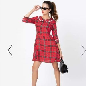 XXL voodoo vixen plaid dress